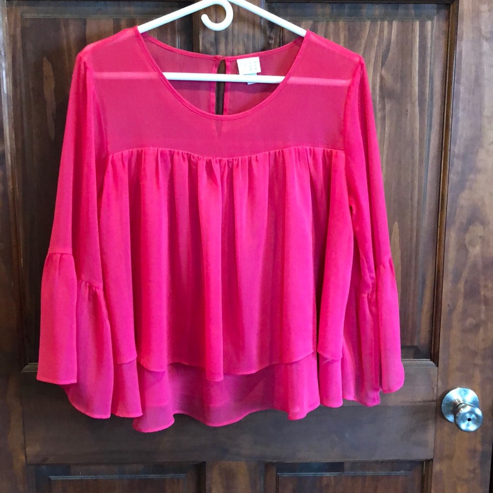 Bright pink top